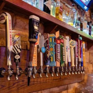 Assortment of beer taps
