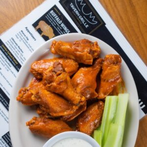 buffalo chicken, celery, menu