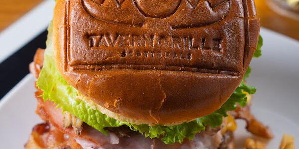 burger with fries